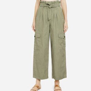 Citizens of Humanity size 28 AYLA army green paperbag waist Cargo pants cropped